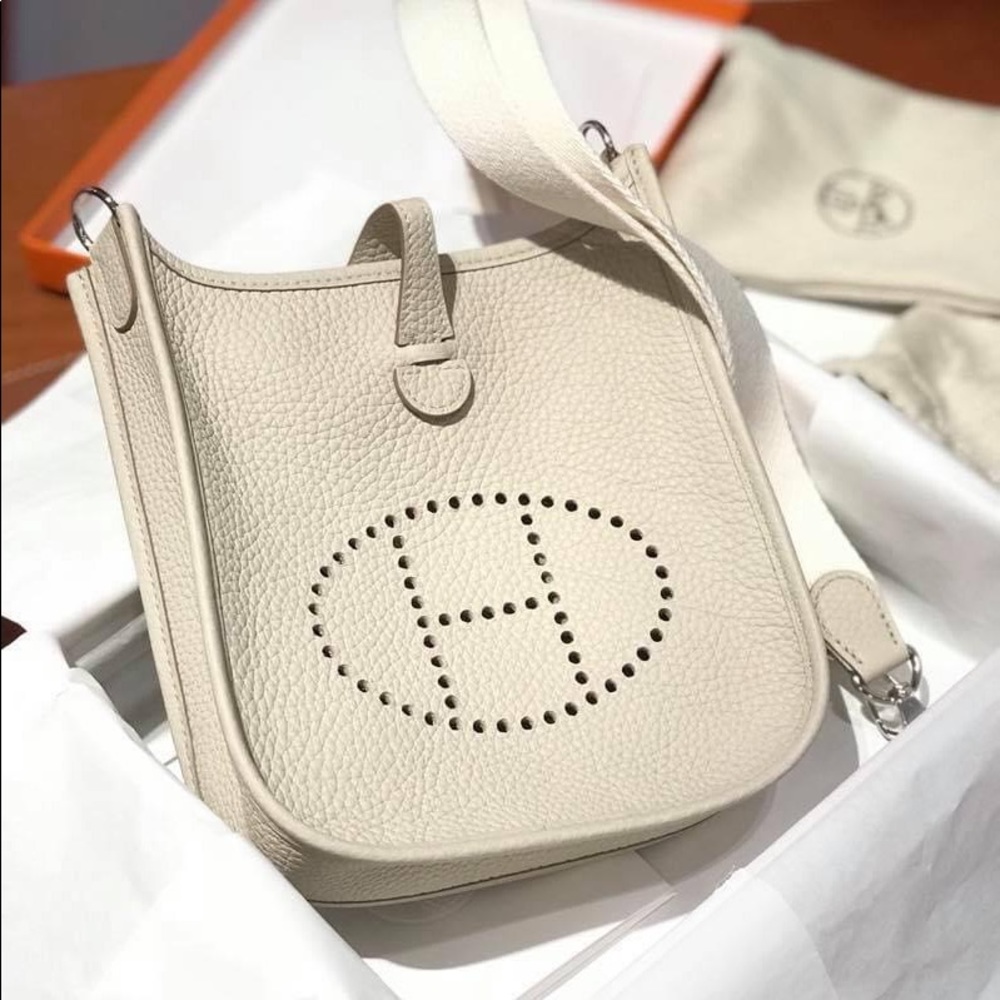 HERMES Evelyne 16 Amazone bag in Nata/White BNWT